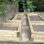 JOHN'S CLASSIC COLLECTION OF RAISED BEDS FROM NEW PINE RAILWAY SLEEPERS