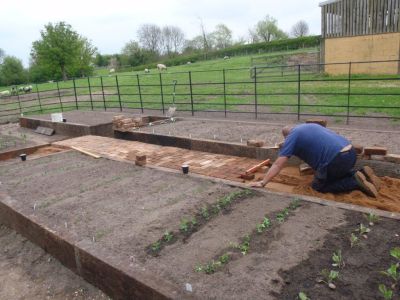 NICK'S RURAL COLLECTION OF RAISED VEG BEDS WITH RAILWAY SLEEPERS