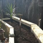 NIGEL'S DETAILED RAISED BED CONSTRUCTION WITH NEW PINE RAILWAY SLEEPERS