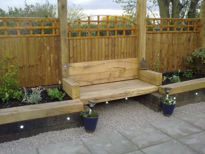 TIM TRANSFORMS HIS SOUTH LONDON GARDEN WITH NEW & USED RAILWAY SLEEPERS