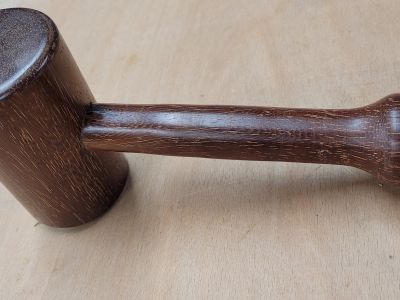 TOM'S INDESTRUCTIBLE WOODEN MALLET MADE FROM AN OLD AZOBE RAILWAY SLEEPER