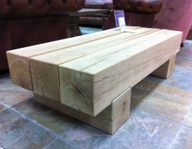 TABLES made from railway sleepers