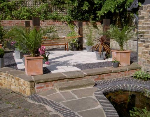 Decking projects with Railway sleepers
